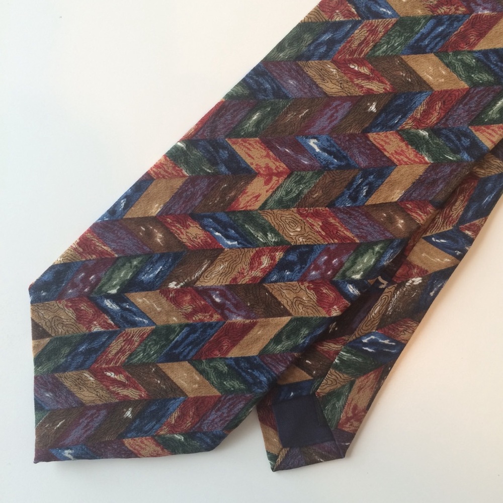 Structure Men’s Tie - Italian Silk Earthtones